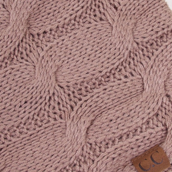 C.C 3pc Knit Warm Beanie Gloves Scarves Set